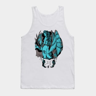 Blue Grey Virgo Beauty Tank Top